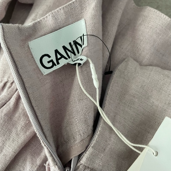 Ganni Lilac Hemp Dress Size 38 - Picture 7 of 7
